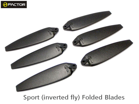 Heli-Factor Blade 200QX Sport Foldable Replacement Blades BK (3R+3L) HF200QX04BK