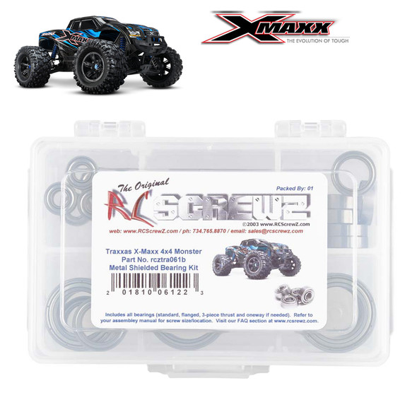 RC Screwz TRA061B Metal Shielded Bearing Kit Traxxas X-Maxx