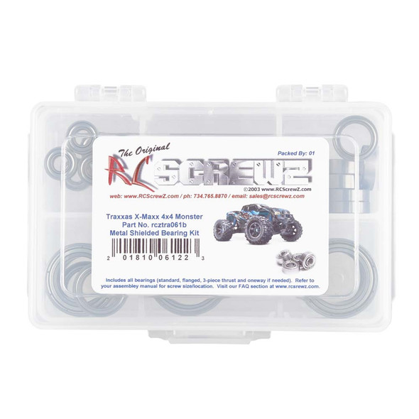 RC Screwz TRA061B Metal Shielded Bearing Kit Traxxas X-Maxx