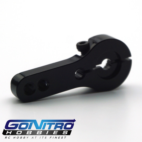 Go Nitro Hobbies 23T 2 Hole Alum. Heavy Duty Servo Arm Black JR / Airtronics /KO
