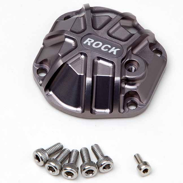 Gmade GM30014 GS01 Axle 3D Machined Differential Cover Grey : Komodo / Sawback