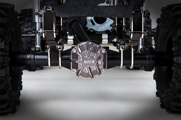 Gmade GM30014 GS01 Axle 3D Machined Differential Cover Grey : Komodo / Sawback