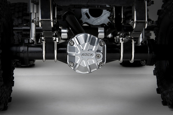 Gmade GM30012 GS01 Axle 3D Machined Differential Cover Silver : Komodo / Sawback
