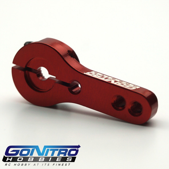 Go Nitro Hobbies 23T 2 Hole Alum. Heavy Duty Servo Arm Red JR / Airtronics / KO