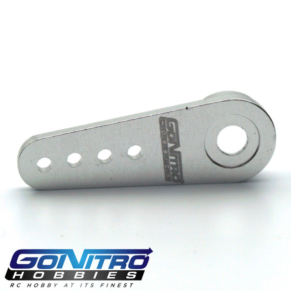 Go Nitro Hobbies 25T Small Aluminum One Way Servo Arm Silver Futaba / Savox