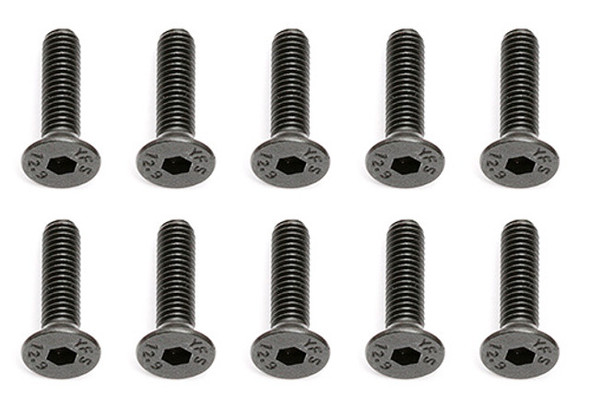 Associated 25203 M3 x 12mm Flat Head Hex Screws (10) for RC10B5 / B5M