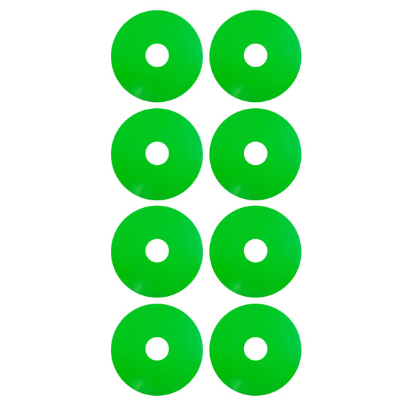 DeRacing Wheel Sticker Disks 1/10 Buggy Green ( 8 )