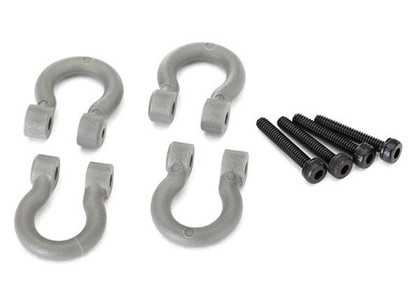 Traxxas Bumper D Rings Grey Front or Rear / 2.0x12 CS (4) : TRX-4