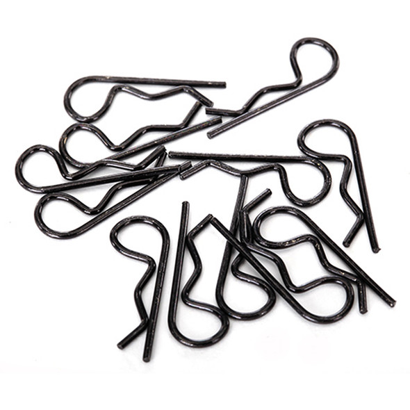 Traxxas Body clips, black (12) (standard size)