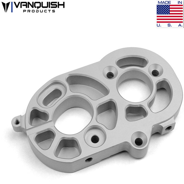 Vanquish Products Motor Plate Clear Anodized : SCX10-II Vanquish Products Motor Plate Clear Anodized : SCX10-II