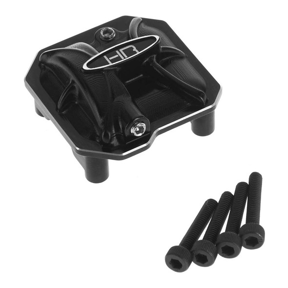 Hot Racing Aluminum AR44 Axle Diff Covers Black : Axial SCX10 II