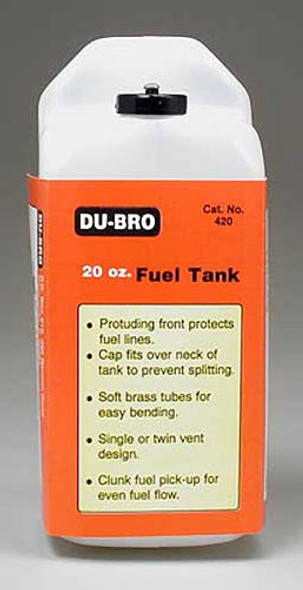 Dubro 420 S20 Square Fuel Tank 20 oz