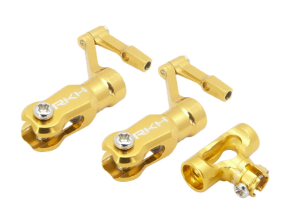 Rakon Heli 130X001-Y CNC Aluminum DFC Head Set Gold Blade 130X