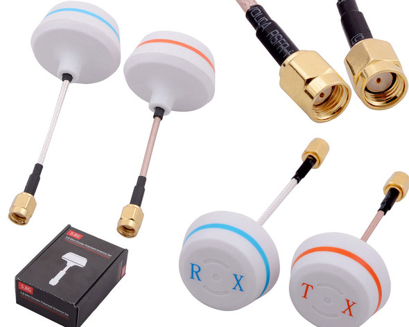 5.8G Clover Leaf SMA Female Antenna Set TX-SMA / RX-SMA