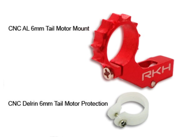Rakon Heli nCPX860-R CNC AL 6mm Tail Motor Mount Red Nano CPX / nCPX / nCP X Rakon Heli nCPX860-R CNC AL 6mm Tail Motor Mount Red Nano CPX / nCPX / nCP X