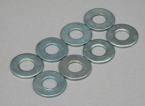 Dubro 2110 Flat Washers 4mm (8)