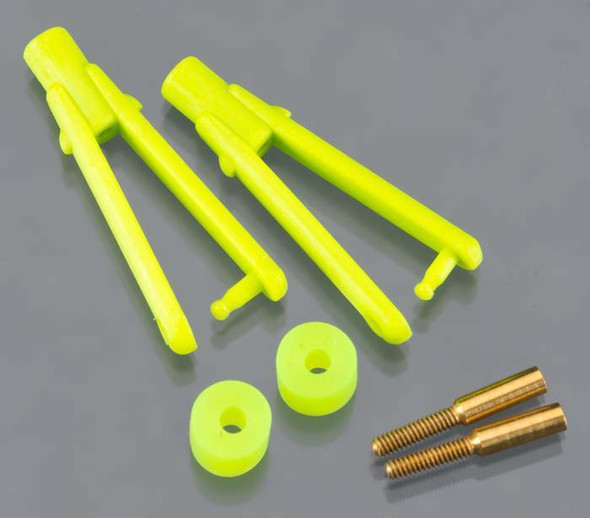 Dubro 973-LG Long Arm Micro Clevis .032" Lime Green (2)