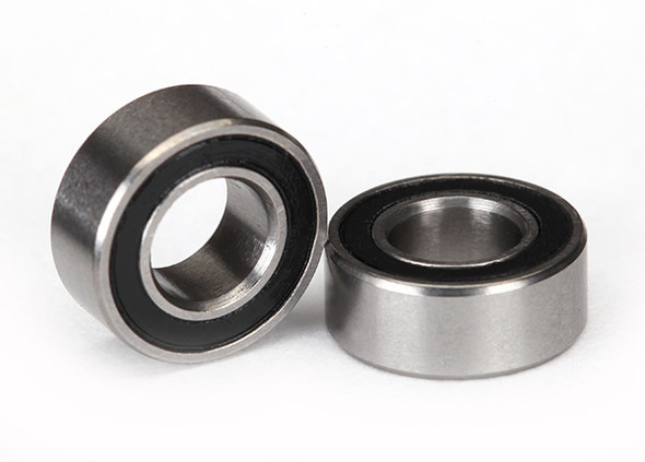 Traxxas Ball bearings, black rubber sealed (5x10x4mm) (2): TRX-4