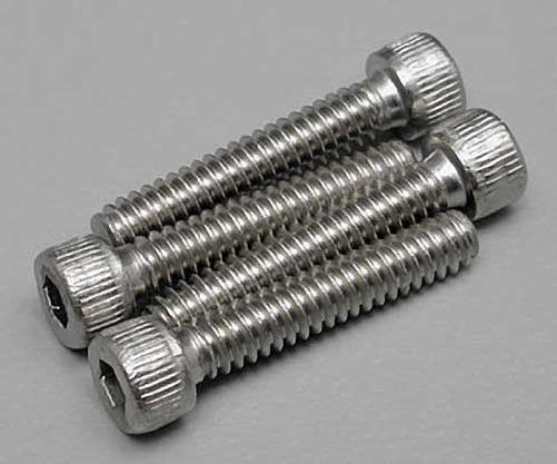 Dubro 3120 Stainless Steel Socket Cap Screw 6-32x3/4" (4)