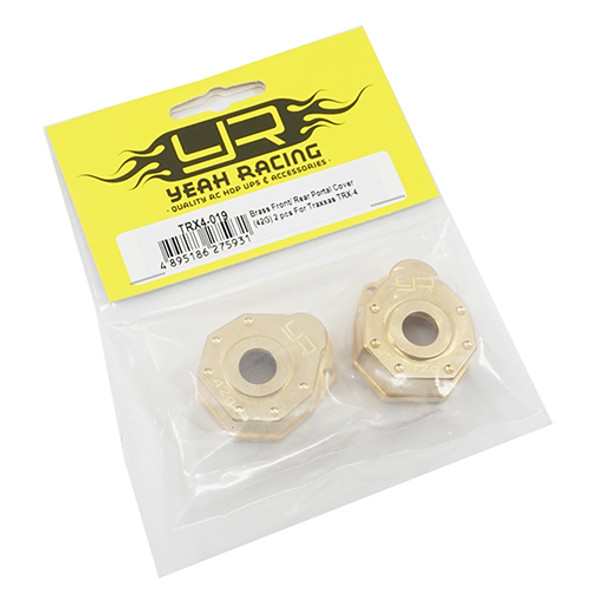 Yeah Racing TRX4-019 Brass Front or Rear Portal Cover 42g 2 pcs : Traxxas TRX-4