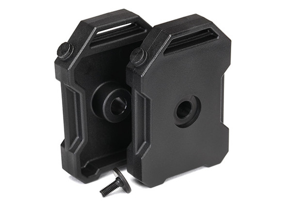 Traxxas 8022T Fuel Canisters Black (2) 3x8 FCS (1) : TRX-4