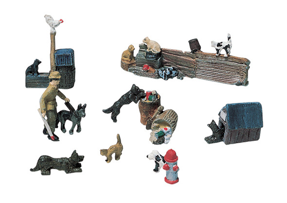 Woodland Scenics Cats & Dogs HO Model Railroad Train Accessory D226