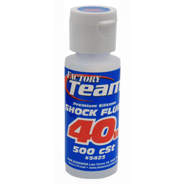 Associated Silicone Shock Oil Fluid 40wt (500 cSt) 2 oz 5423 Associated Silicone Shock Oil Fluid 40wt (500 cSt) 2 oz 5423