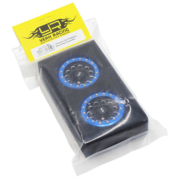 Yeah Racing WL-0117BU 1.9 Alum CNC F-RG Beadlock Wheel w/Wheel Hub (2) Blue