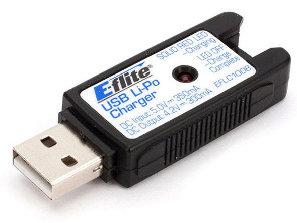 E-Flite 1S USB LiPo Charger 350mA EFLC1008