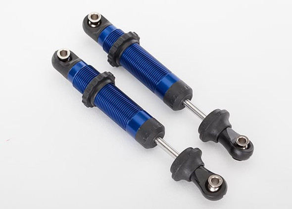 Traxxas 8260A Shocks GTS aluminum blue-anodized assembled w/ spring retainers (2)