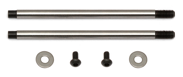 Associated 91624 FT 3x35 mm Shock Shafts (V2), Chrome : RC10SC5M