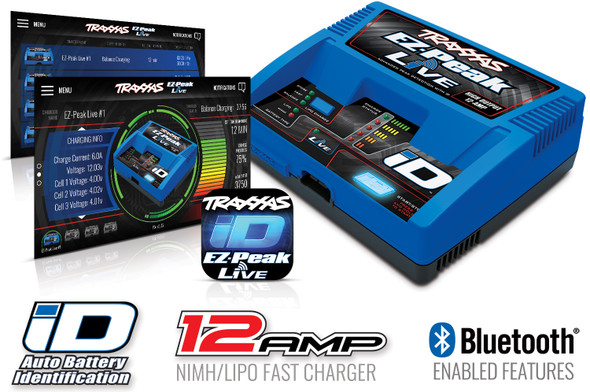 Traxxas 2971 EZ-Peak Live 12 Amp NiMH/LiPo Fast Charger w/iD & Bluetooth