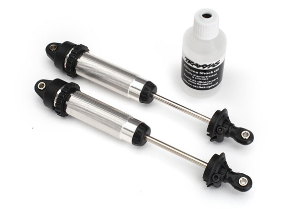 Traxxas 8460 Aluminun Threaded GTR Rear Shocks Silver (2): Unlimited Desert Racer UDR