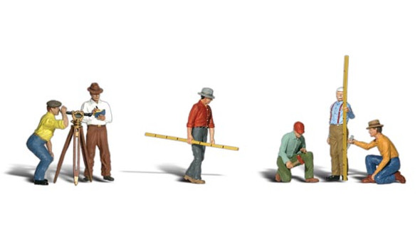 Woodland Scenics Accents Surveyors Train Figures O A2741