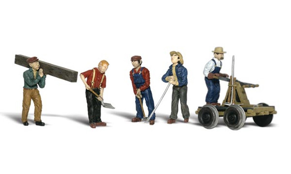 Woodland Scenics Accents Rail Workers Train Figures O A2747