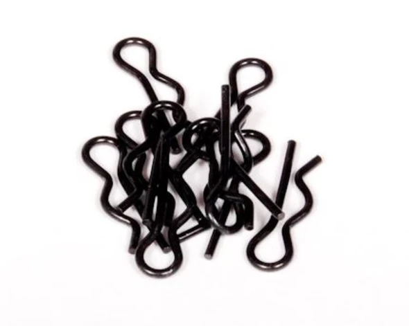 Axial AXA1059 6mm Body clip Black (10) EXO / AX10 / SCX10