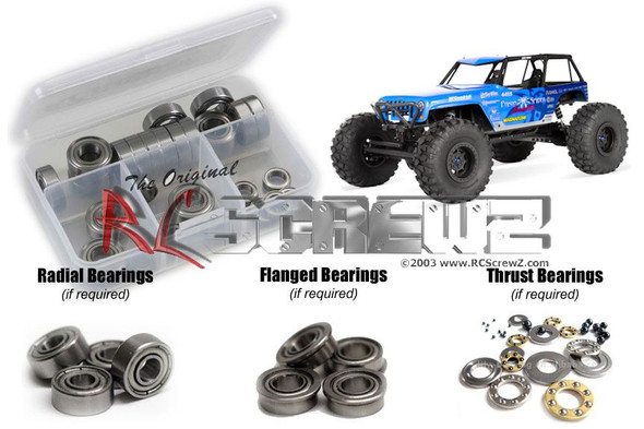 RC Screwz AXI007B Axial Wraith Poison Spyder Metal ShieldedBearings Kit