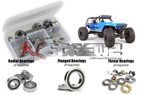 RC Screwz Axial Wraith Posion Spyder Rubber Shielded Bearings Kit