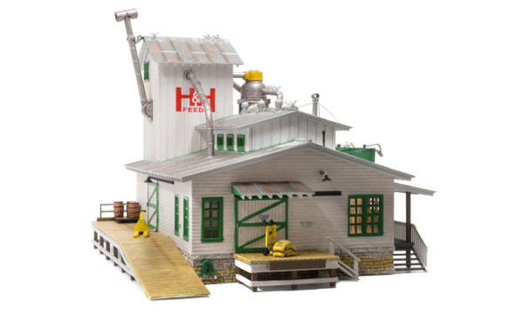 Woodland Scenics H&H Feed Mill - HO Scale