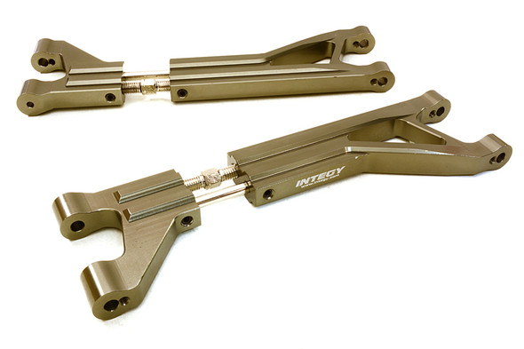 Integy Aluminum Adjustable Upper Suspension Arms (2): Traxxas X-Maxx 4X4 C27093GREY