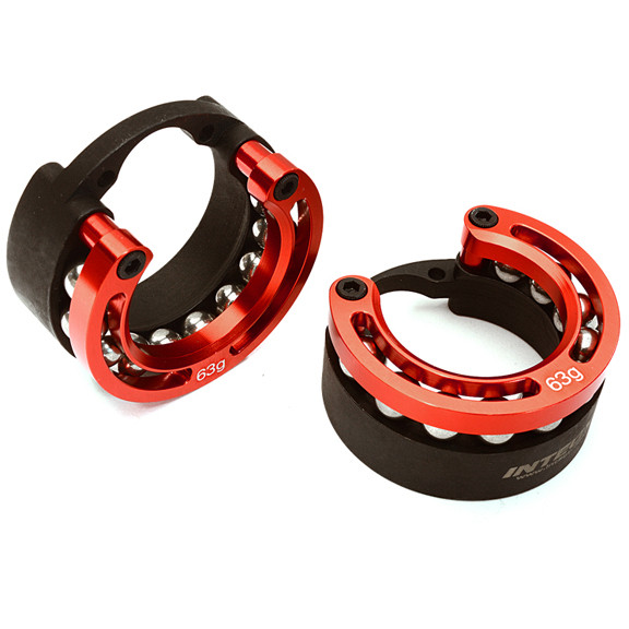 Integy Aluminum Counterweight (2): Traxxas TRX-4 & Trail Crawler C27997RED