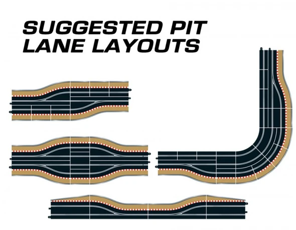 Scalextric C7014 Pit Lane Track (Left Hand) : 1/32 Slot Car Track