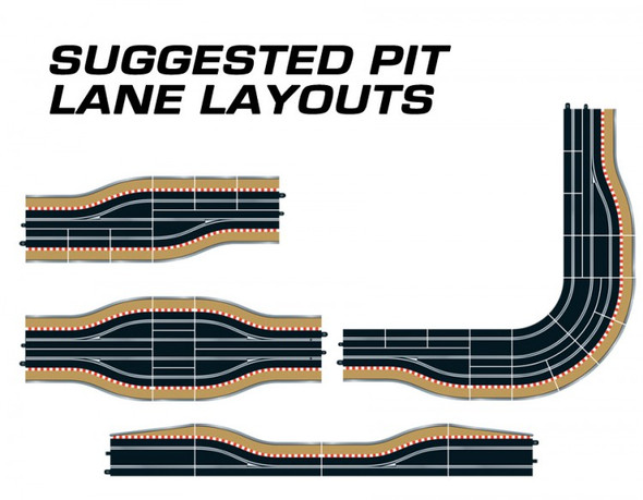 Scalextric C7015 Pit Lane Track (Right Hand) : 1/32 Slot Car Track