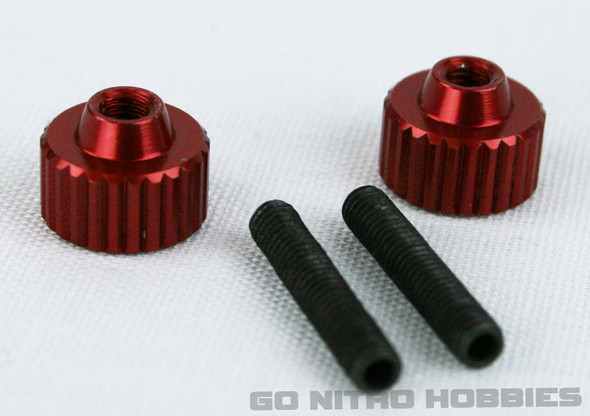 EXOTEK 1191RD ALLOY TWIST NUTS Red Kyosho / Top Racing