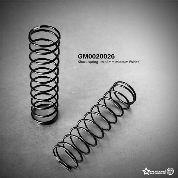 Gmade GM0020026 Shock Spring 19x68mm Mideum White (2)