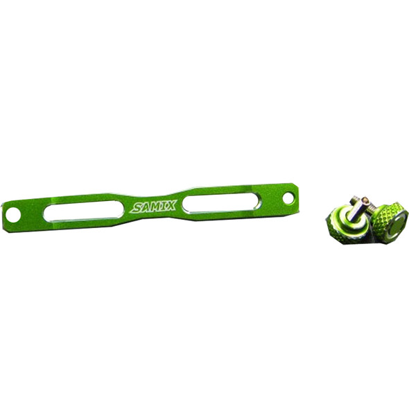 SAMIX SCX2-6033GN Alum. Front or Rear Shock Mount Stiffener Plate Green: SCX10-2