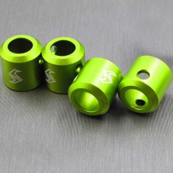 SAMIX SCX2-6043LGN Aluminum Drivershaft Caps Green (4pcs) : SCX10-2