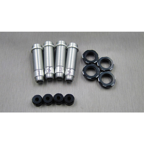 SAMIX SCX-6040S Aluminum Shock Body Full Set Silver (4set) : SCX10-2