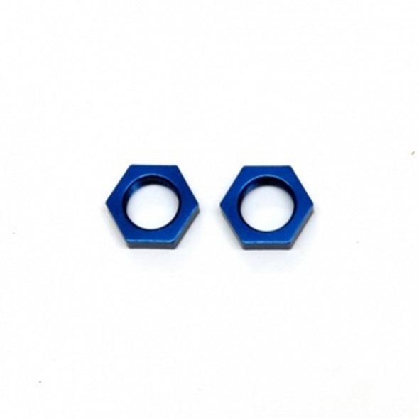 STRC ST3654-17CB CNC Machined Alum.17mm Hex adapter lock-nut (1 pair) Blue