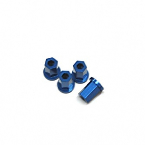 STRC ST3654-17DB CNC Machined Alum.17mm Hex Lock-nut (4) Blue: Slash 2WD / 4X4